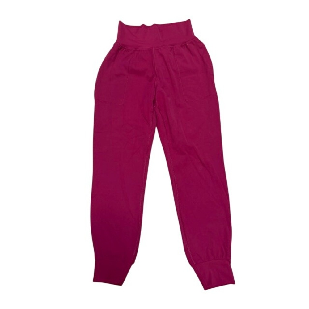 Athleta Salutation Jogger Pants Magenta XS High Rise Pocket Activewear‎